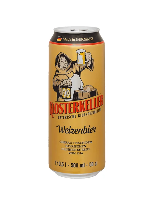 Пиво Klosterkeller Weizenbier светлое 0,5 л ж б, 0,5 л
