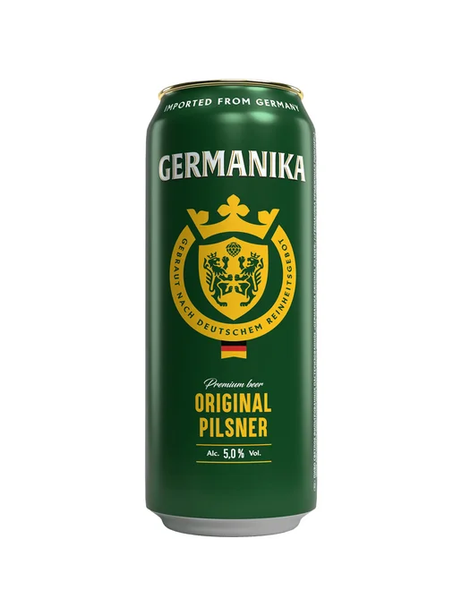 Пиво Germanika Pilsner светлое 0,5 л ж б, 0,5 л