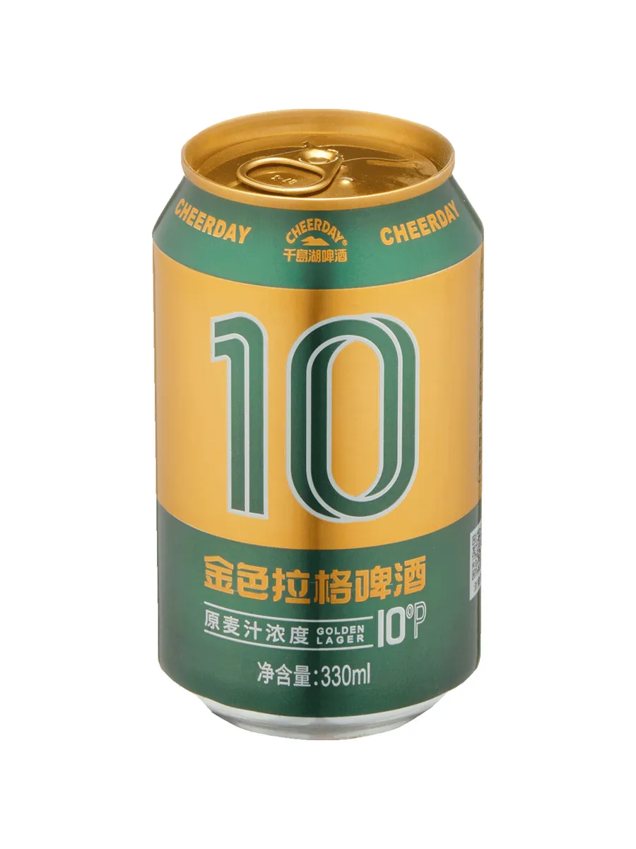 Пиво Cheerday Green 10 P светлое 0,33 л ж б