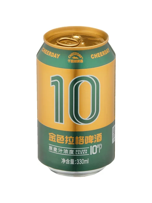 Пиво Cheerday Green 10 P светлое 0,33 л ж б, 0,33 л