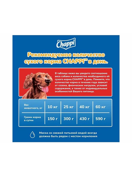 Сухой корм CHAPPI Гов.По-Домашнему для собак, 0,6 кг, фото 3