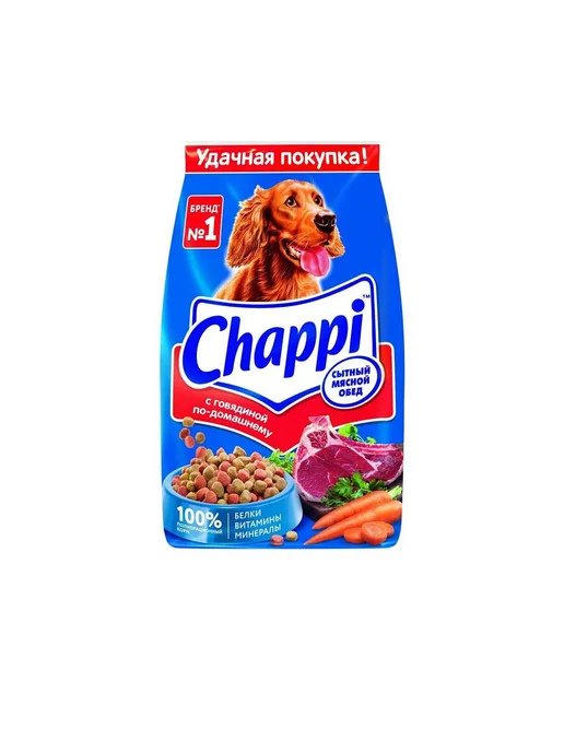 Сухой корм CHAPPI Гов.По-Домашнему для собак, 2,5 кг