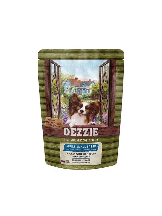 Сухой корм Dezzie для собак, мелкие, 0,8 кг