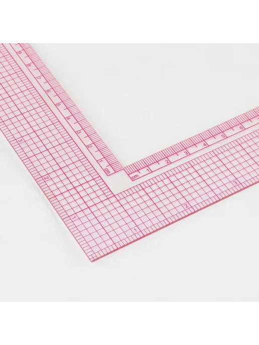 Арт узор Линейка для кроя и шитья, премиум, 21,5 × 21,5 см, толщина 1, 21.5x21.5 см, фото 2