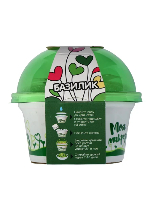Здоровья клад Набор для выращивания «Моя микрозелень», базилик, вариант, фото 4