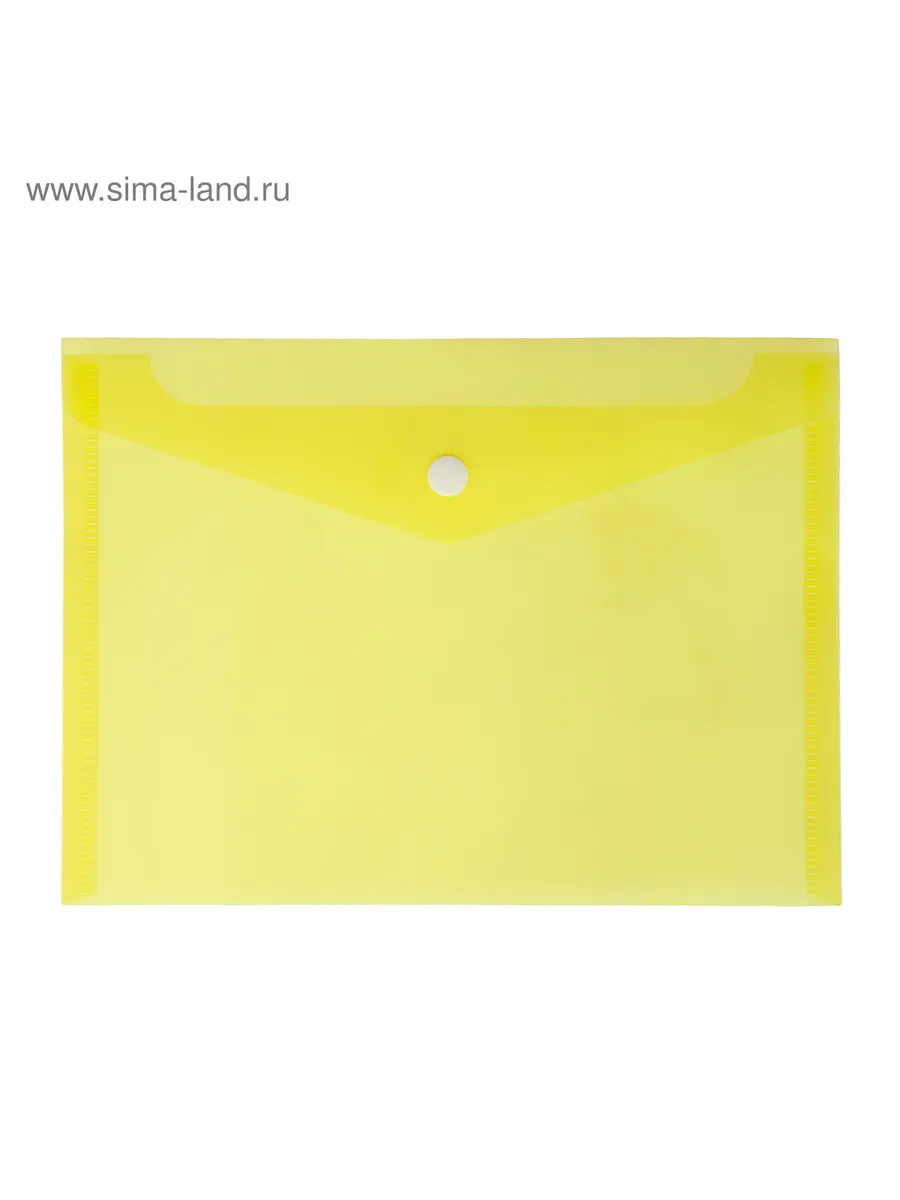 Папка-конверт на кнопке А5, 180 мкм, Office, полу
