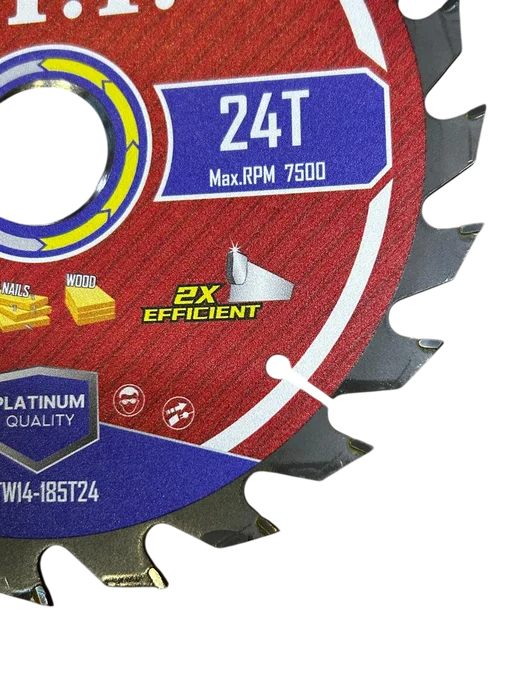 P.I.T. Диск пильный 185x30x1,4 мм, 24T Carbide, зуб ATB 15, 185x30x1.4 мм, фото 5