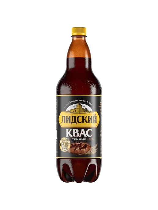 Лидский Квас Темный 1,5 л ПЭТ, 1,5 л