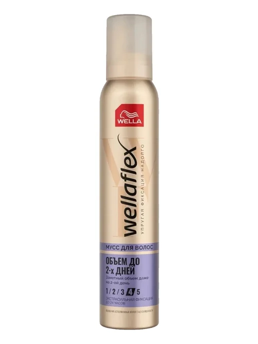 WELLAFLEX Мусс для волос Объем до 2-х дней, 200мл, 200 мл, фото 4