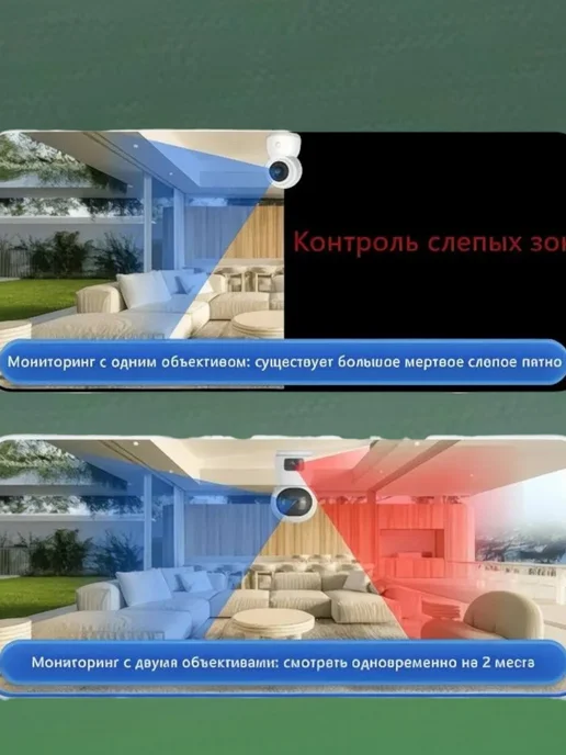 Камера видеонаблюдения WiFi, белый, фото 5