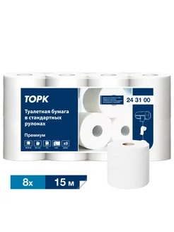 Туалетная бумага для диспенсера, Tork, 3-слойная, 8 рулонов Tork 291194722 купить за 318 ₽ в интернет-магазине Wildberries