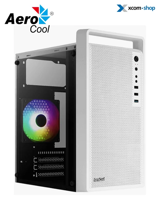 AeroCool Корпус игровой для ПК белый mATX CS-109, без БП, белый