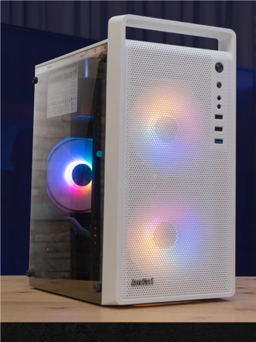 AeroCool Корпус игровой для ПК белый mATX CS-109, без БП, белый, фото 3