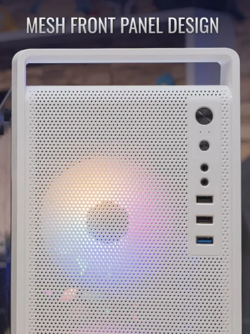 AeroCool Корпус игровой для ПК белый mATX CS-109, без БП, белый, фото 7