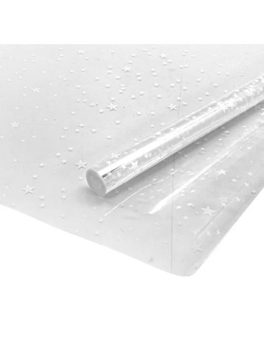 Дон Баллон Упаковочная пленка (0,7*8 м) Звездочки, Белый, 1 шт, 0.7x8 м, 8 м