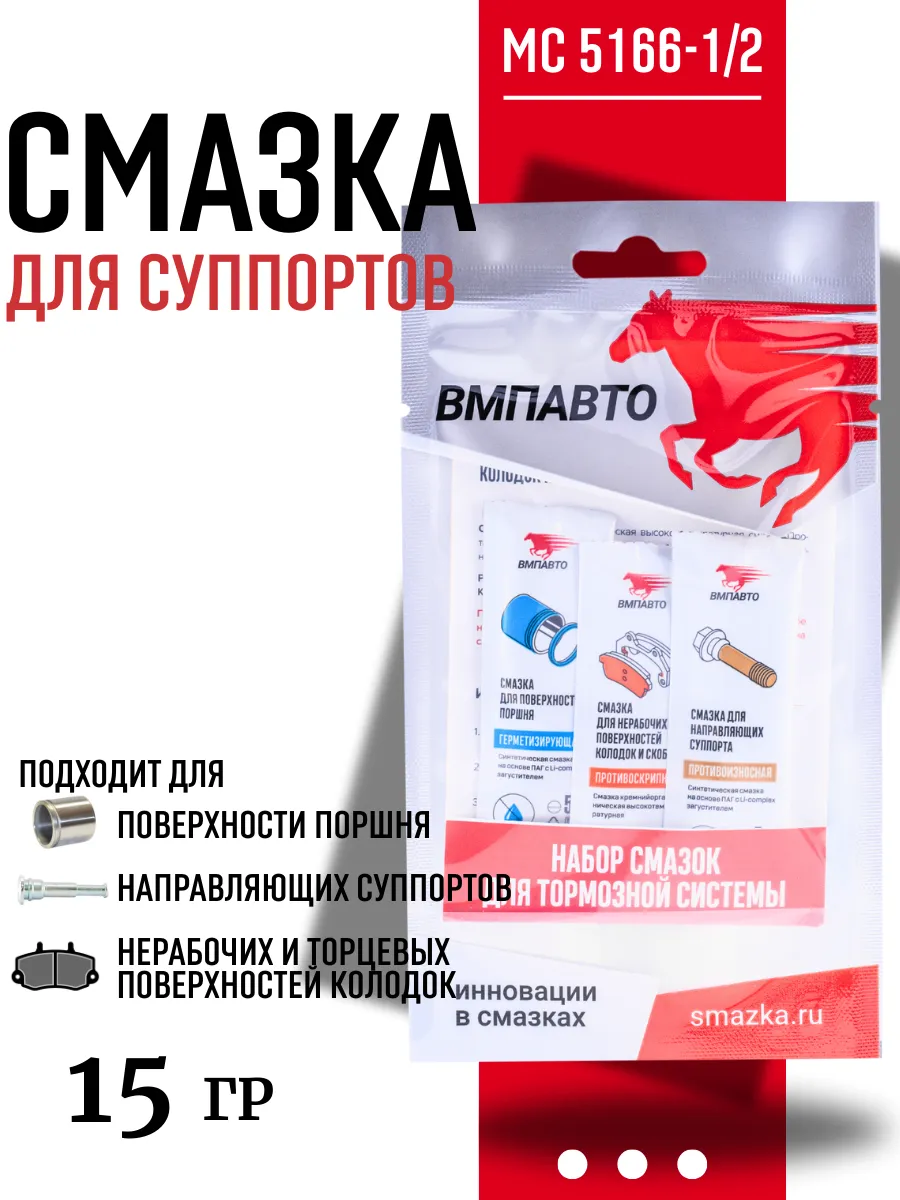 Набор смазок для тормозной системы