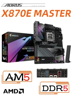 X870E AORUS MASTER Материнская плата AM5 Gigabyte 291696965 купить за 61 621 ₽ в интернет-магазине Wildberries