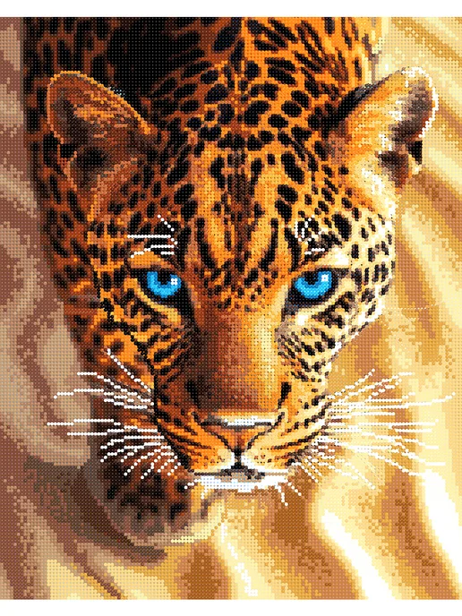 Art on Canvas Леопард Алмазная мозаика на подрамнике 40х50 см, 40x50 см, фото 2