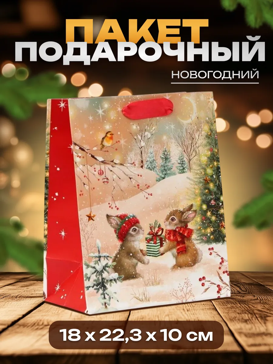 Подарочный новогодний пакет