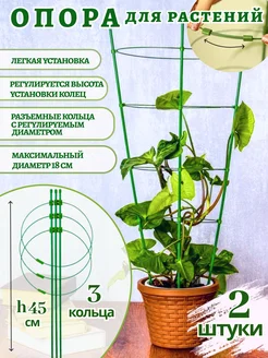 Опора поддержка для растений и цветов 45 см 3 кольца Агротоп 291890398 купить за 495 ₽ в интернет-магазине Wildberries