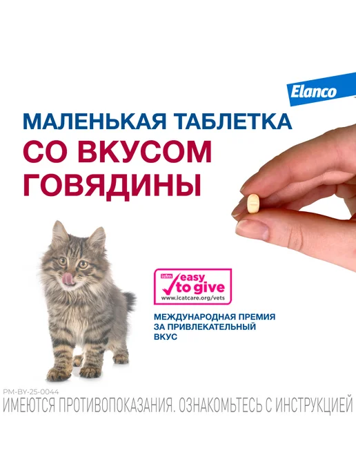 Elanco Мильбемакс таблетки от глистов для кошек, 2 табл. 4 10 мг, вариант, фото 6