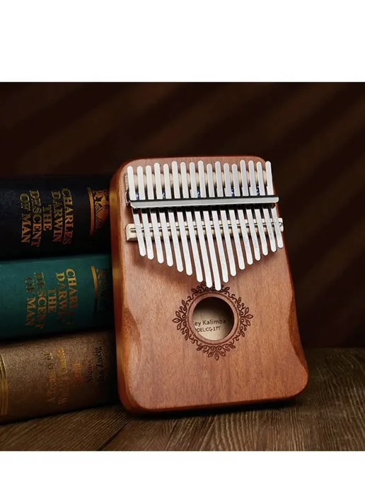 Kalimba Калимба 17 нот с чехлом настроенная, коричневый, фото 2