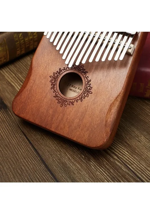 Kalimba Калимба 17 нот с чехлом настроенная, коричневый, фото 4