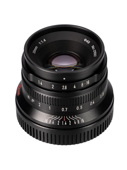 7artisans Объектив 35mm F1.4 APS-C Canon (EOS-R Mount), черный, черный, фото 4