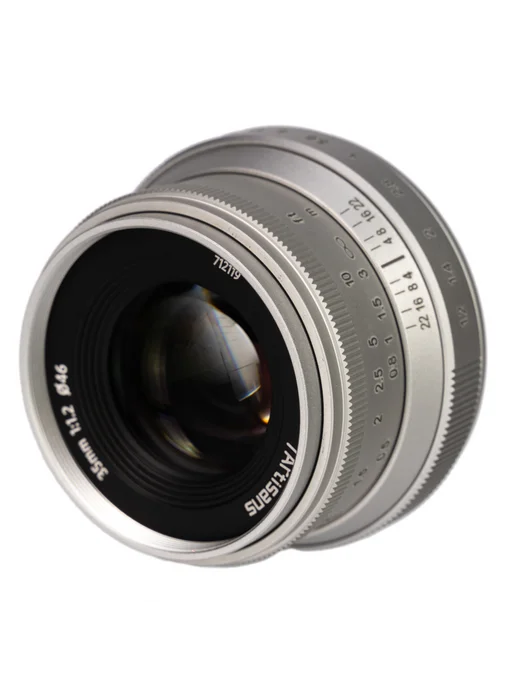 Нет бренда Объектив 7artisans 50 мм F1.2 для Sony E ZV-E10 Alpha 7 IV F, серебристый, фото 3