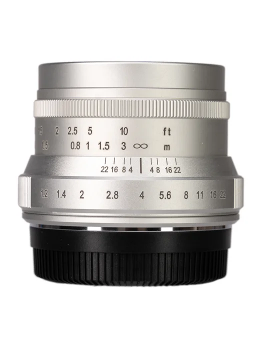 Нет бренда Объектив 7artisans 50 мм F1.2 для Sony E ZV-E10 Alpha 7 IV F, серебристый, фото 5
