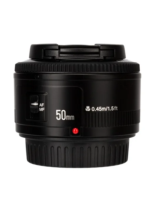 YongNuo Объектив для Canon EF портретный YN 50mm f 1.8, черный, фото 2