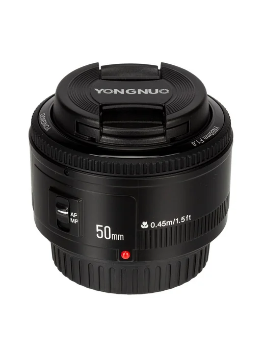 YongNuo Объектив для Canon EF портретный YN 50mm f 1.8, черный, фото 3
