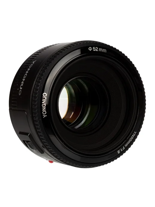 YongNuo Объектив для Canon EF портретный YN 50mm f 1.8, черный, фото 5