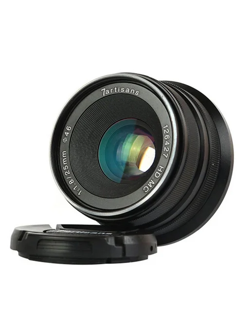 7artisans Объектив 25mm F1.8 для Micro 4 3, черный, черный, фото 3