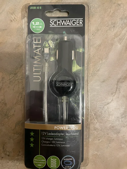 Schwaiger Автомобильное зарядное устройство Ultimate Power 4 Micro USB, вариант