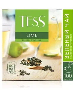 Чай зеленый Lime 100 пак TESS 292179843 купить за 267 ₽ в интернет-магазине Wildberries