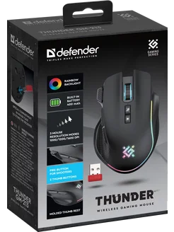 Мышь DEFENDER игровая беспроводная Thunder GM-213 292407208 купить за 773 ₽ в интернет-магазине Wildberries