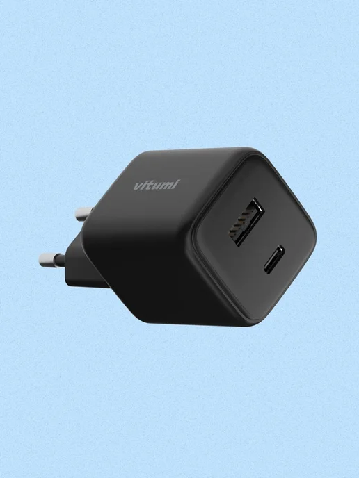 Vitumi Быстрое зарядное устройство для телефона 20W Type-C, USB-A, 20 Вт, фото 2