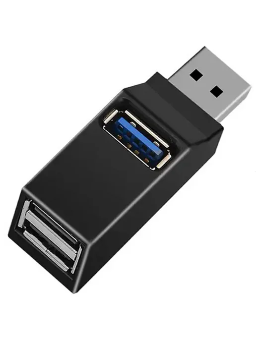 SiPl USB Hub разветвитель концентратор тройник, черный, фото 5