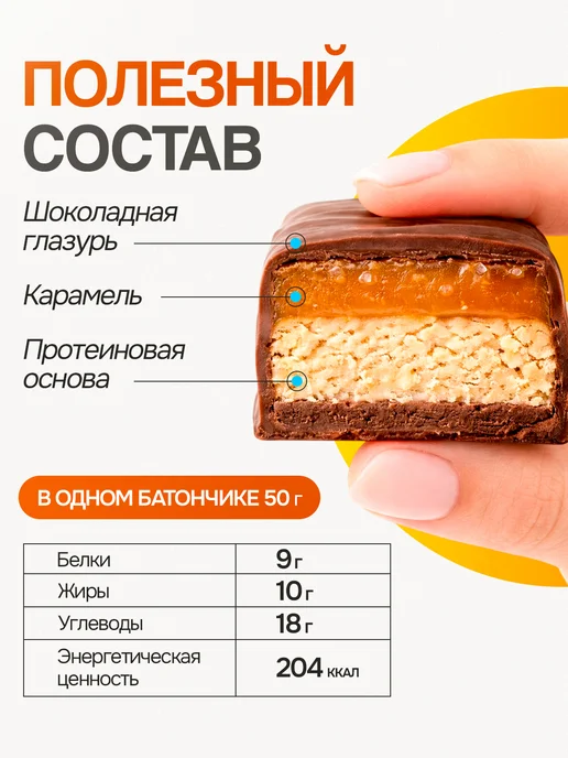 Onlyfit Протеиновые батончики Ассорти в шоколаде без сахара 20 шт, 20 шт, фото 2