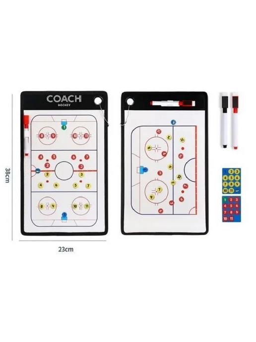 COACH HOCKEY Тактическая хоккейная доска 38х23, 38x23