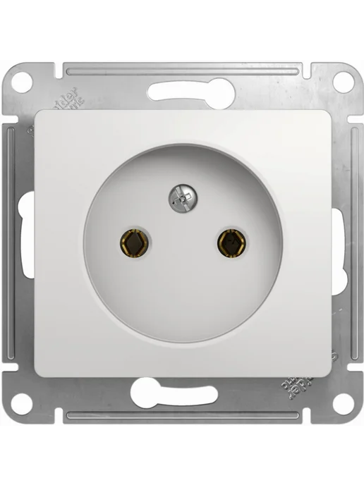 Systeme Electric Розетка силовая Систем Электрик Glossa белый, 2 шт, 2 шт, фото 2