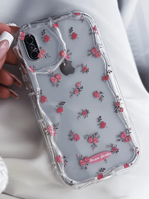 Drivero Чехол на iPhone X XS 10 с принтом силиконовый, белый, фото 3