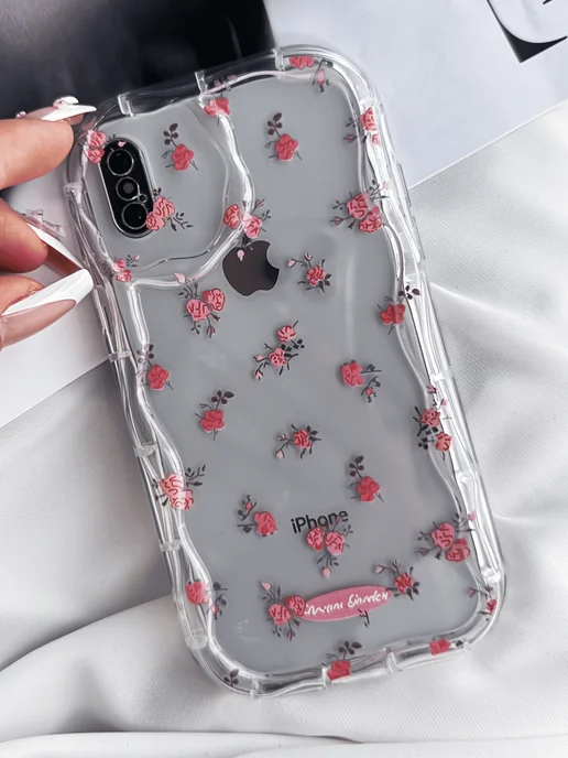 Drivero Чехол на iPhone X XS 10 с принтом силиконовый, белый, фото 7