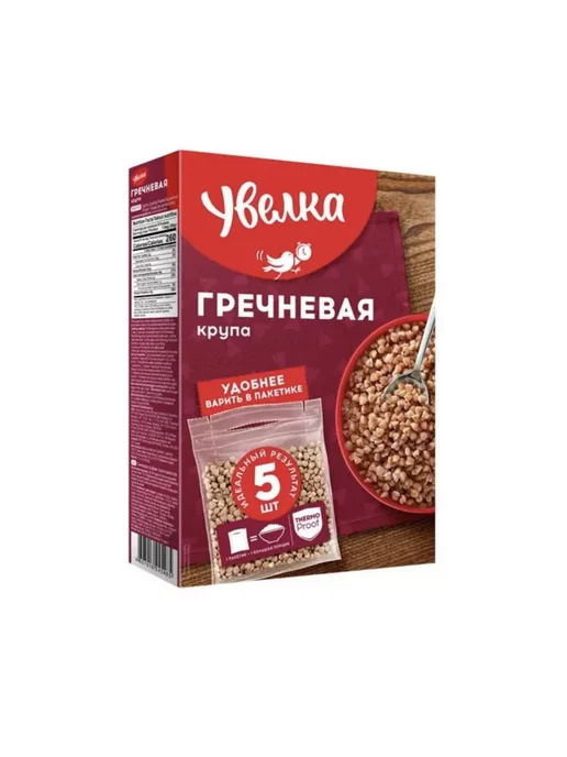 Увелка Крупа гречневая в варочных пакетиках, 6 упаковок, вариант, фото 2