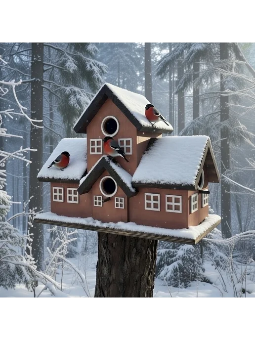 PinePeak Скворечник для птиц деревянный для дачи и сада, вариант