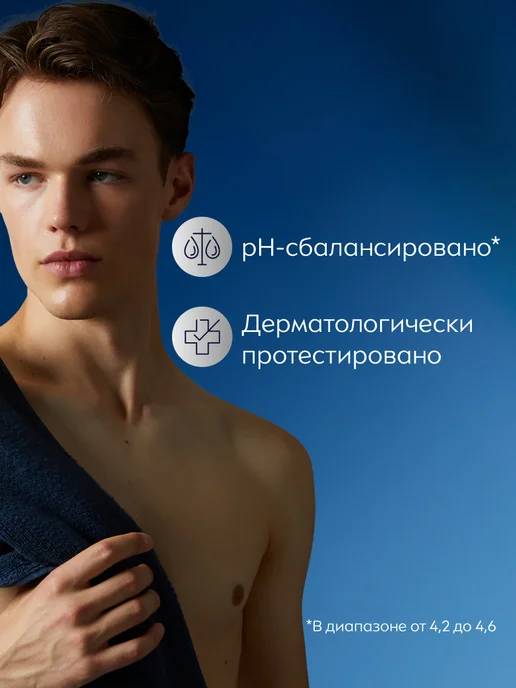 NIVEA Гель для душа мужской 250 мл x 2 шт, 250 мл, 2 шт, фото 7