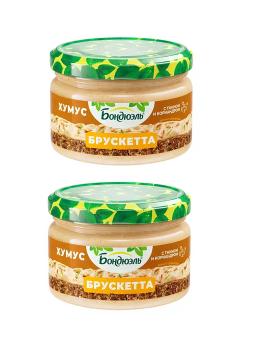 Bonduelle Брускетта Хумус 250 мл, 2 шт, 250 мл, 2 шт