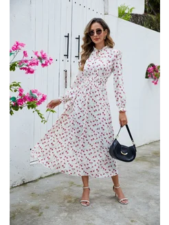 Платье с цветочным принтом 293325649 купить за 2 209 ₽ в интернет-магазине Wildberries