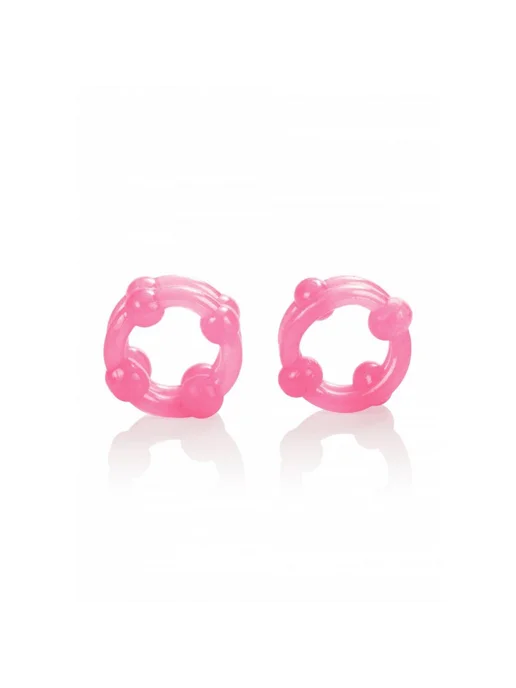 california exotic novelties Эрекционные кольца Island Rings Double, розовый, фото 2